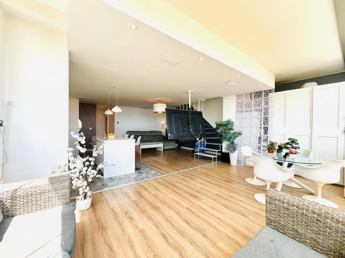 Living room of Attic for sale in Elche / Elx  with Air Conditioner, Heating and Private garden