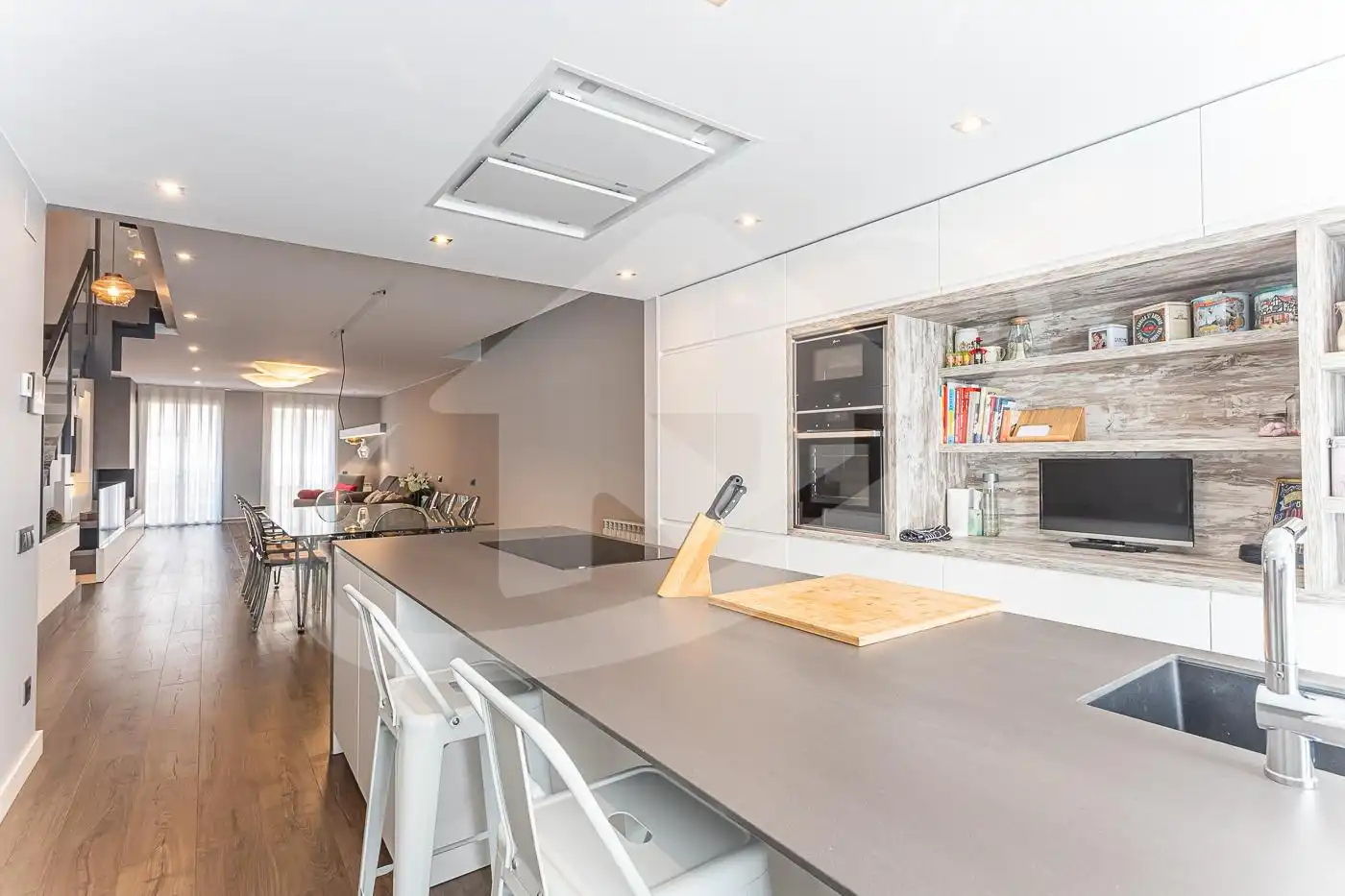 Kitchen of Houses for sale in Sabadell  with Heating, Private garden and Parquet flooring