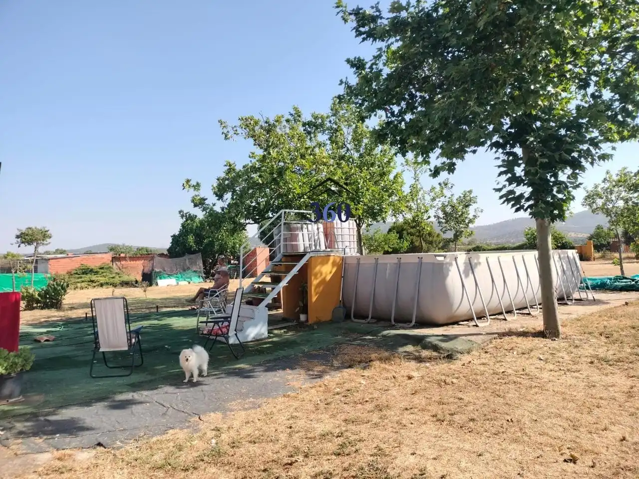 Piscina de Finca rústica en venta en Alcuéscar