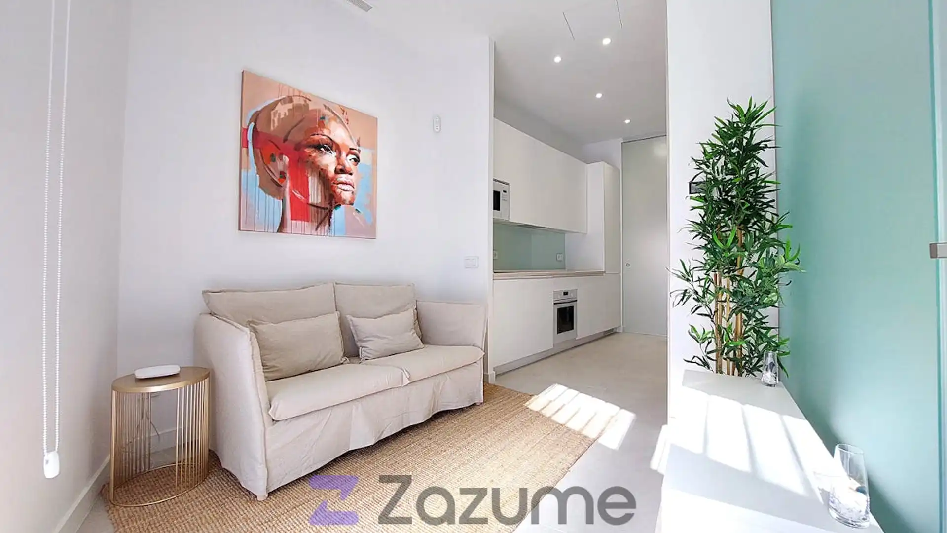 Sala de estar de Piso de alquiler en  Madrid Capital con Aire acondicionado, Calefacción y Amueblado