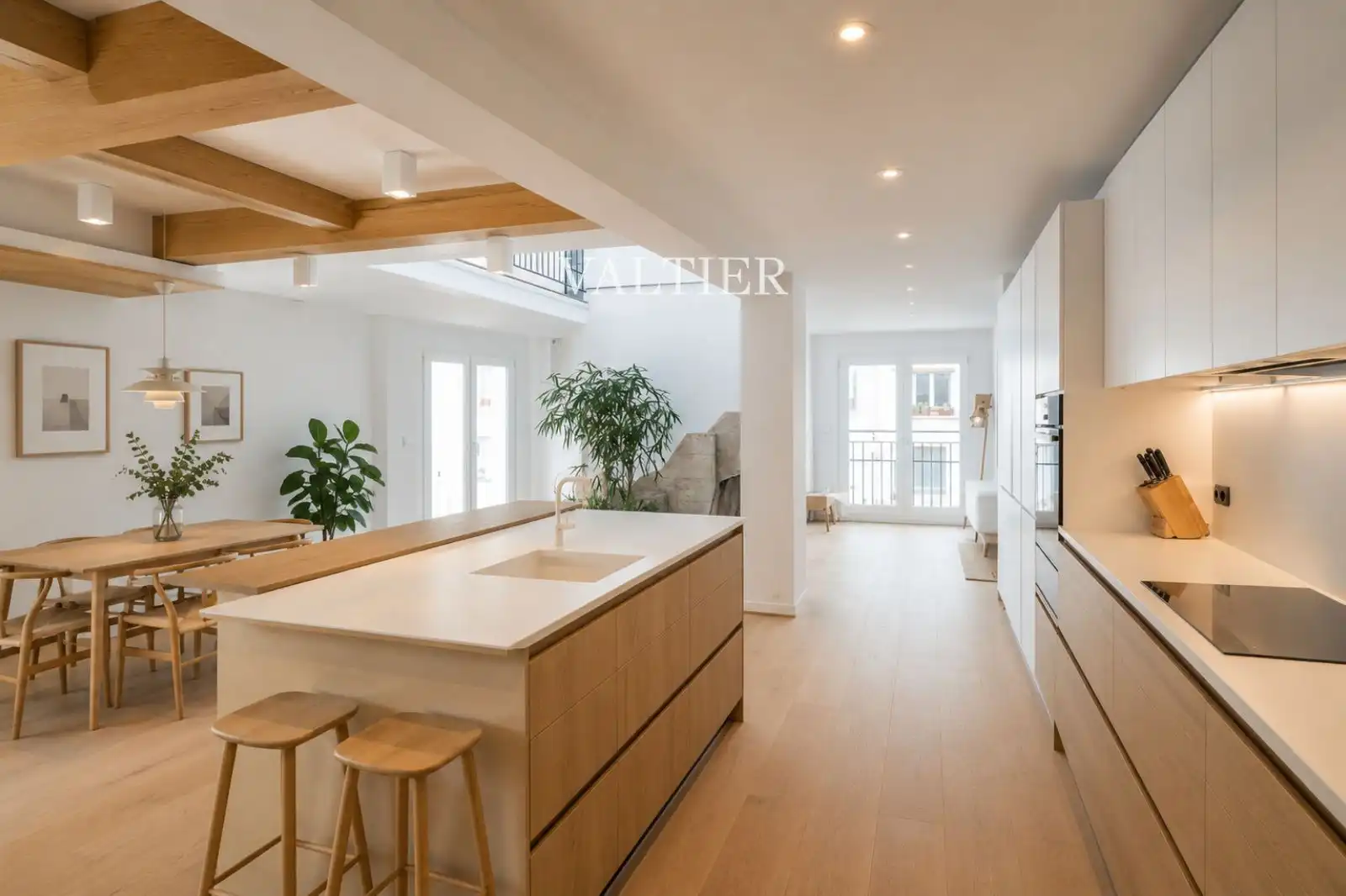 Cocina de Ático en venta en Madrid con Terraza y Amueblado
