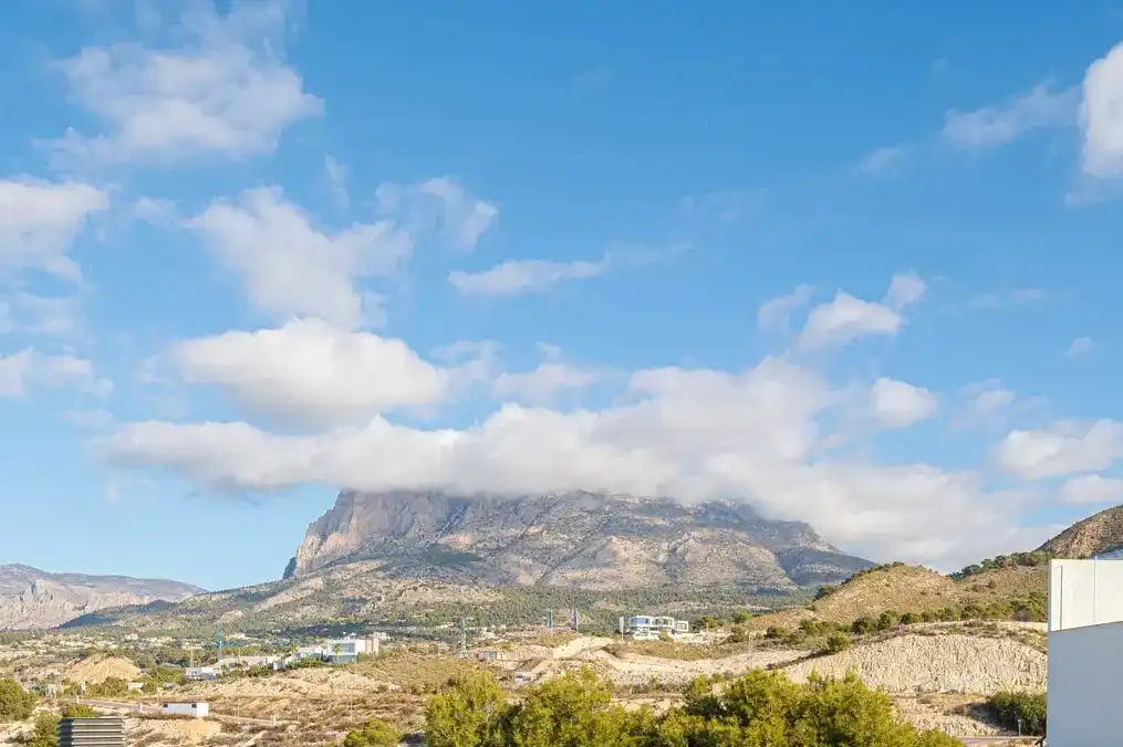 Vista exterior de Casa o chalet en venta en Finestrat con Aire acondicionado, Calefacción y Jardín privado