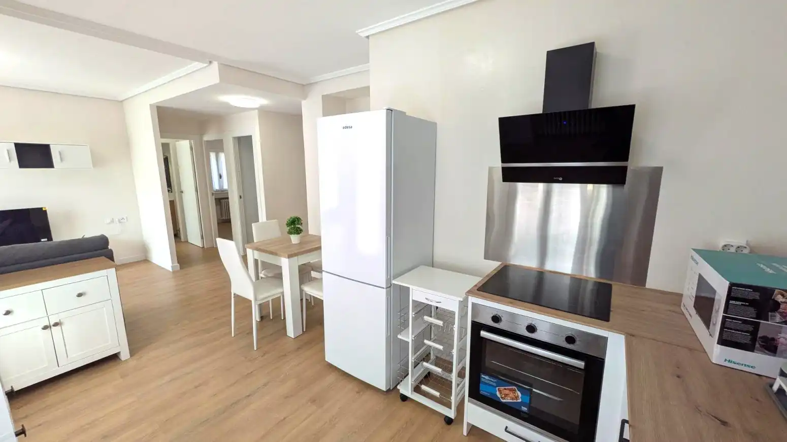Cocina de Piso de alquiler en Santander con Calefacción, Terraza y Amueblado