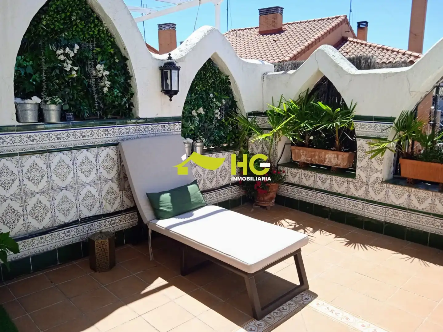 Terrace of Flat for share in Villaviciosa de Odón  with Air Conditioner, Heating and Furnished