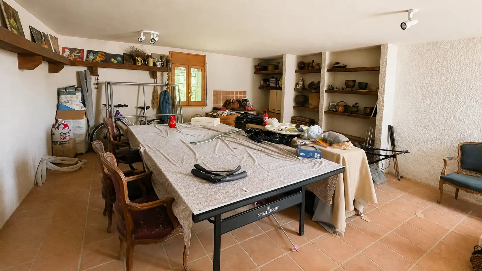 Dining room of Country homes for sale in Vacarisses  with Heating, Private garden and Oven