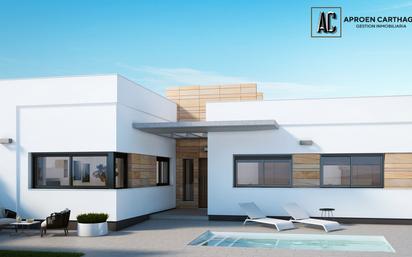 Exterior view of Single-family semi-detached for sale in Torre-Pacheco  with Air Conditioner, Private garden and Terrace