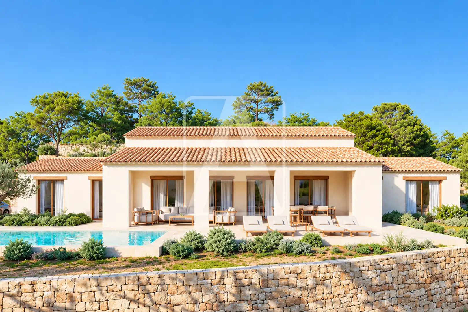 Maison rustique avec piscine à vendre à Benissa pueblo