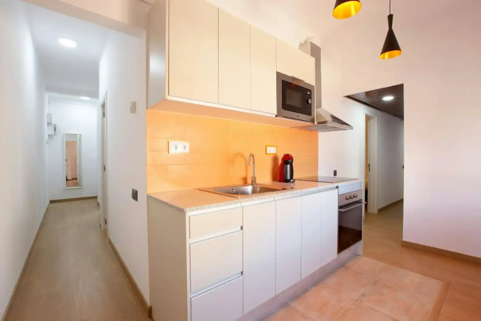 Kitchen of Flat for rent in Barcelona  with Air Conditioner, Heating and Furnished
