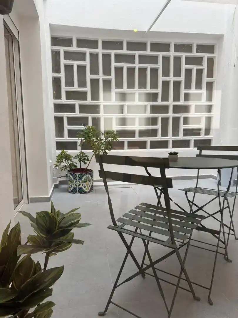 Terrasse von Erdgeschoss zur Miete in Sueca mit Klimaanlage, Parkett und Möbliert