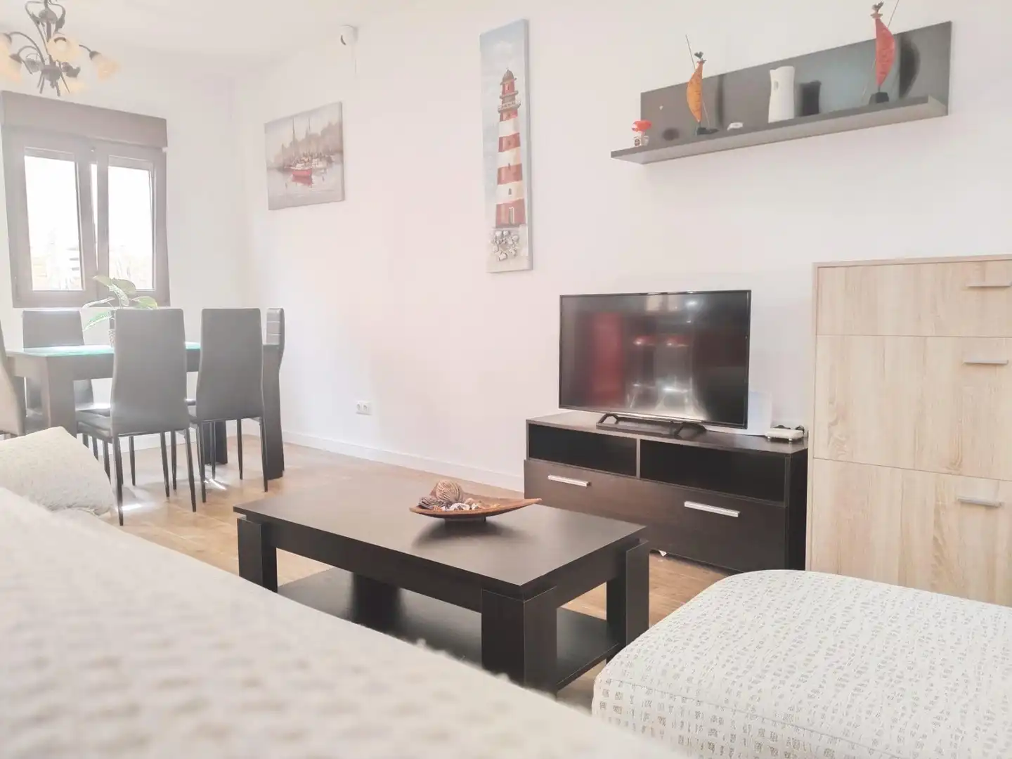 Sala de estar de Casa o chalet en venta en Chipiona con Aire acondicionado, Amueblado y Balcón