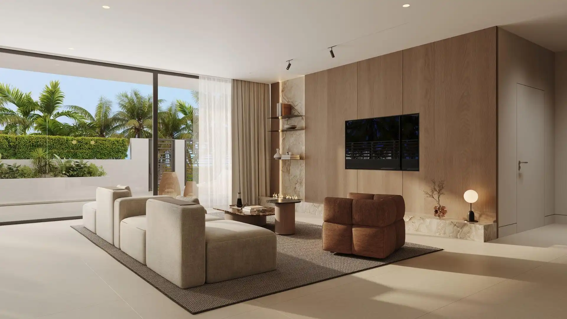 Sala d'estar de Casa adosada en venda en Marbella amb Aire condicionat, Calefacció i Terrassa