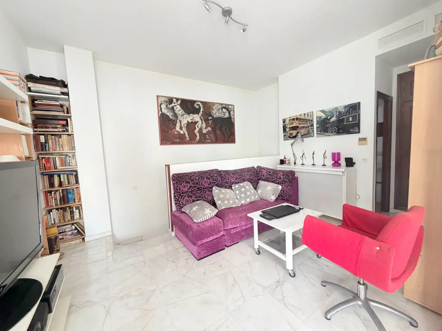 Sala d'estar de Àtic en venda en Casco Antiguo