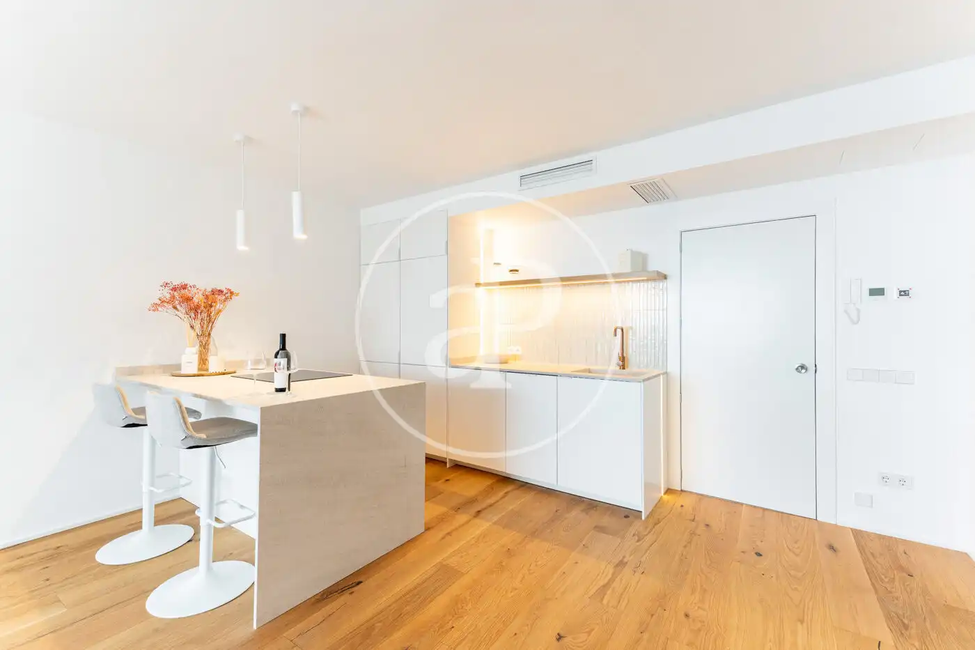 Küche von Wohnung zum Verkauf in  Palma de Mallorca mit Klimaanlage, Heizung und Terrasse