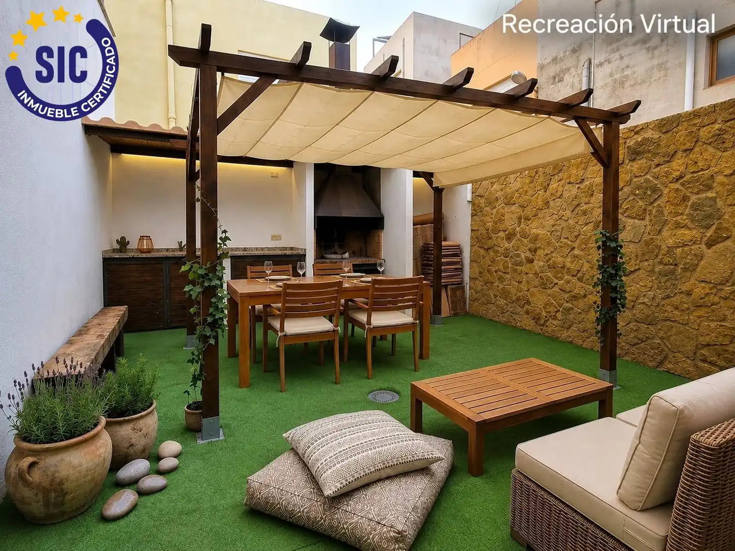 Terraza de Casa o chalet en venta en Les Alqueries / Alquerías del Niño Perdido con Aire acondicionado, Calefacción y Terraza