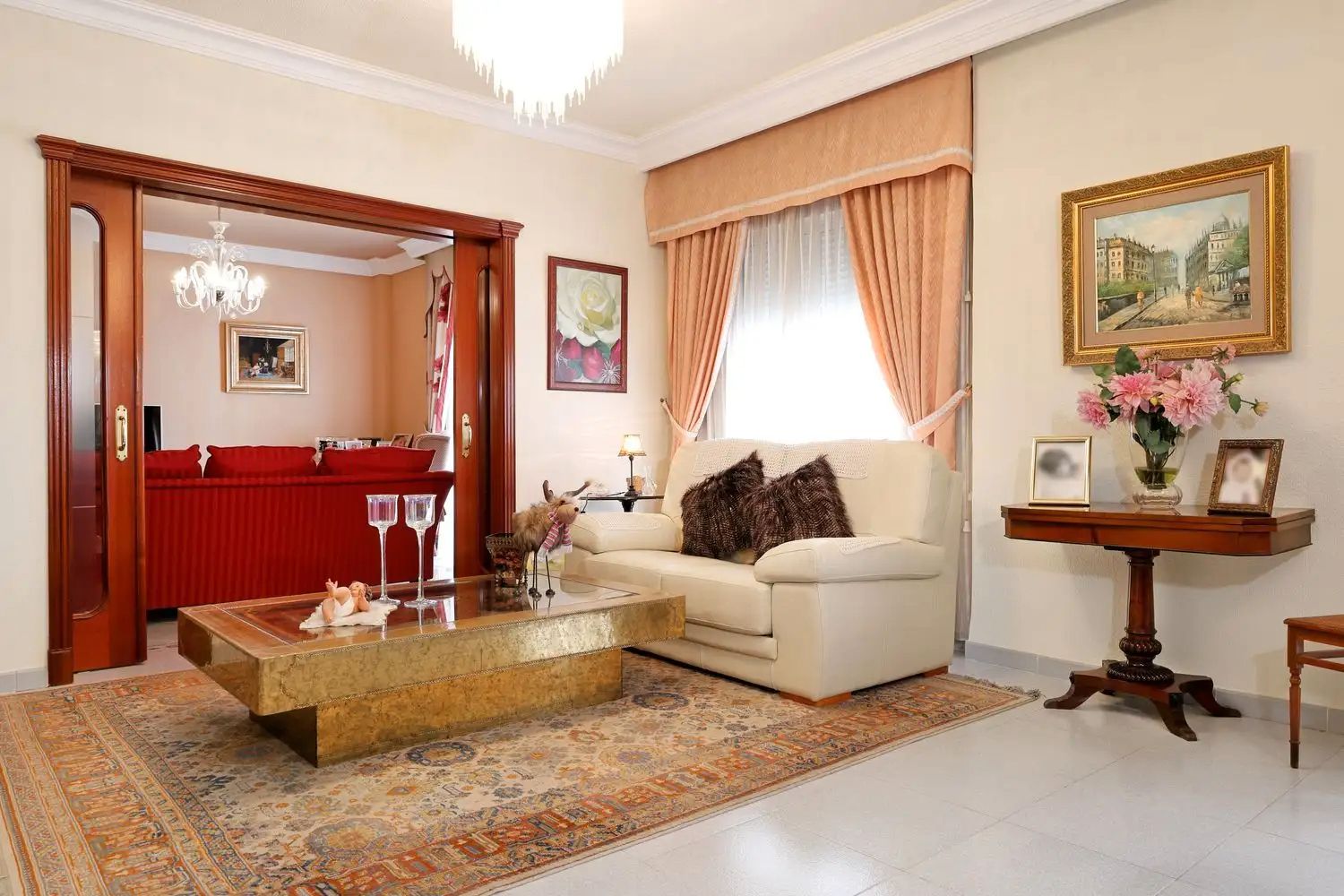 Living room of Flat for sale in Jijona / Xixona  with Heating, Furnished and Oven