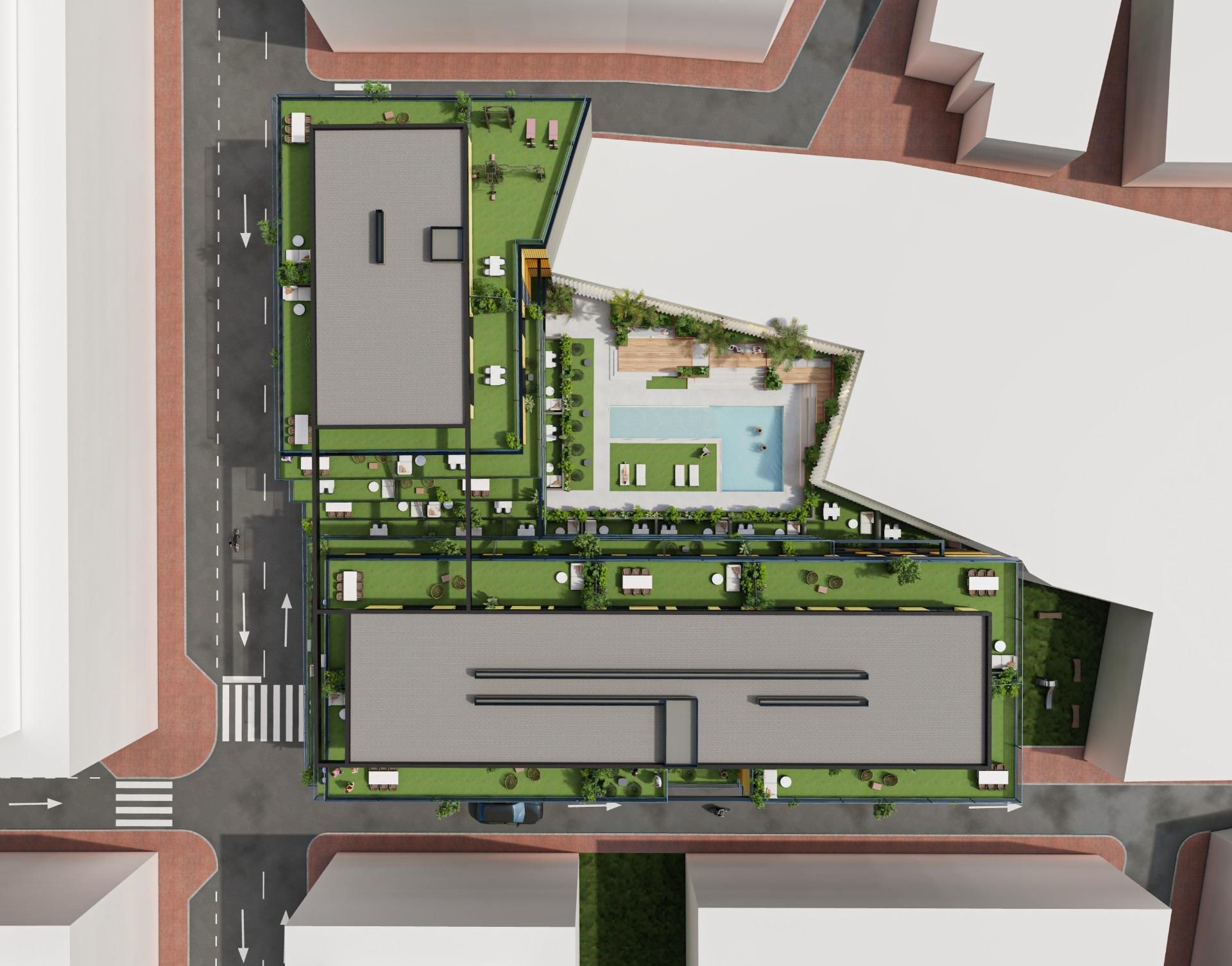 Vista exterior de Pis en venda en  Murcia Capital amb Aire condicionat, Jardí privat i Terrassa