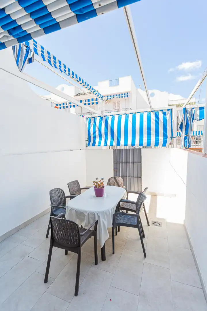 Terraza de Piso de alquiler en Sanlúcar de Barrameda con Aire acondicionado, Calefacción y Amueblado