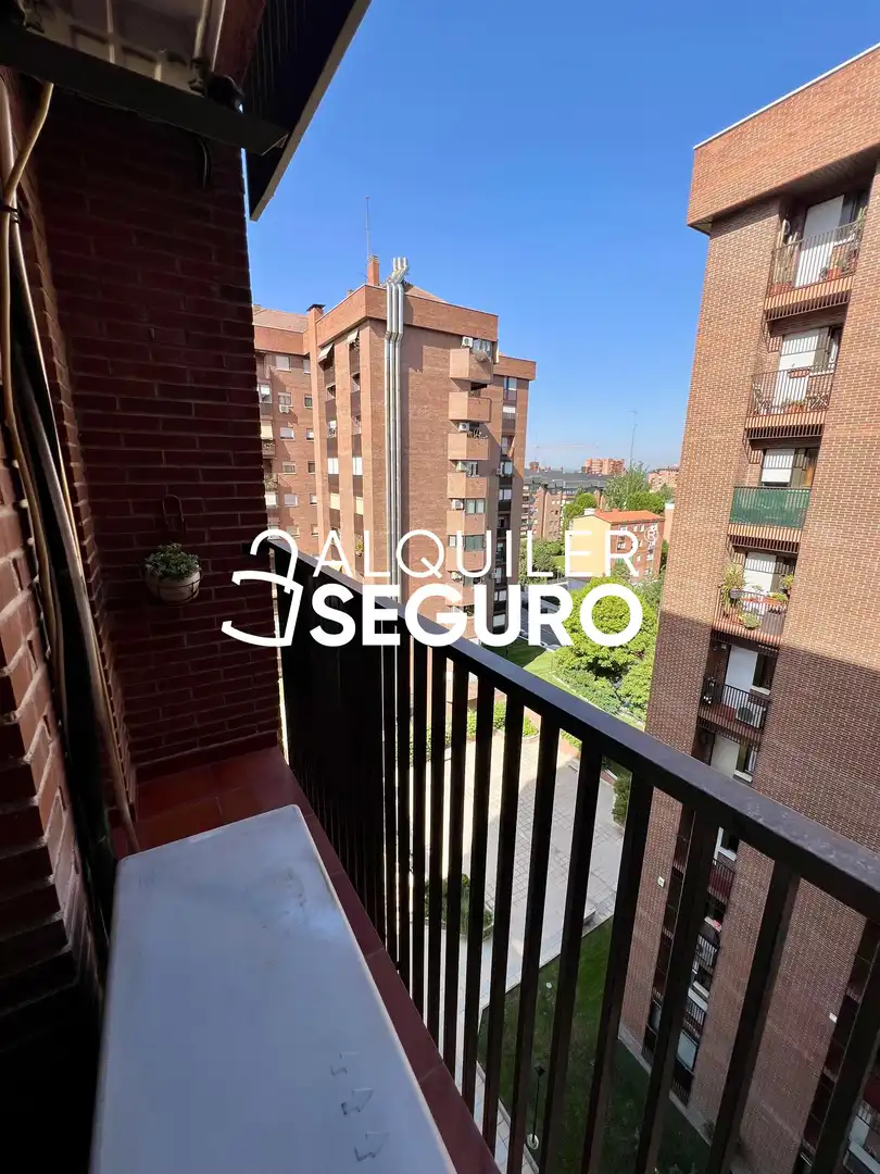 Balcony of Flat for rent in Madrid  with Air Conditioner, Heating and Terrace
