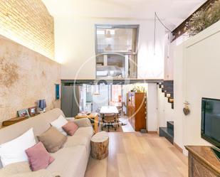 Sala d'estar de Loft de lloguer en  Barcelona Capital amb Aire condicionat, Calefacció i Moblat