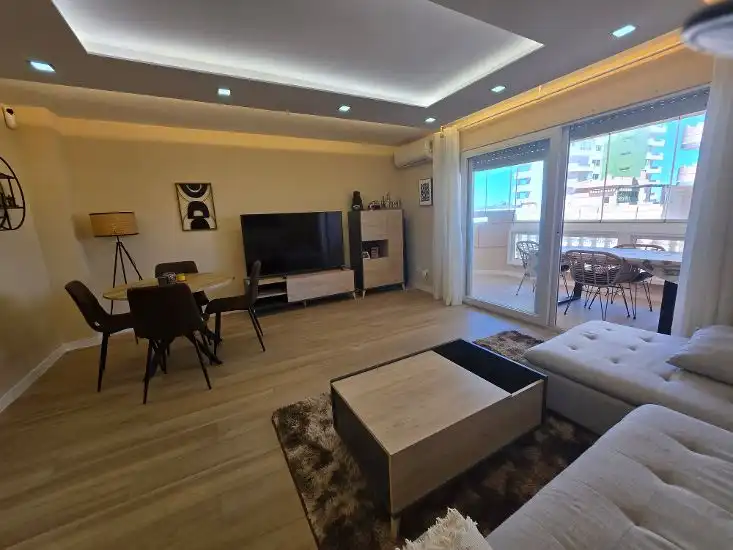 Living room of Flat for sale in La Manga del Mar Menor  with Furnished, Alarm and Community pool