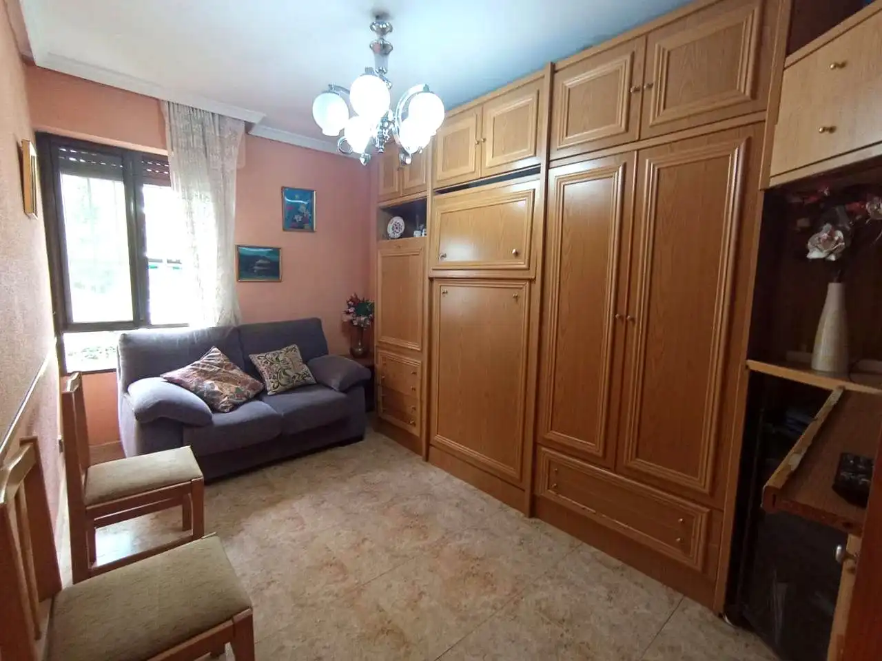 Schlafzimmer von Wohnung zur Miete in Madrid mit Möbliert