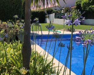 Swimming pool of Single-family semi-detached for sale in Castelldefels  with Air Conditioner, Heating and Parquet flooring