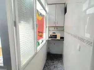 Kitchen of Flat for rent in Valencia  with Air Conditioner, Furnished and Balcony