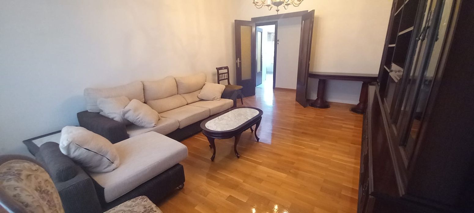 Living room of Flat to rent in  Logroño  with Heating, Parquet flooring and Terrace