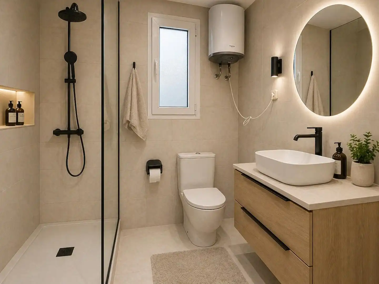 Badezimmer von Einfamilien-Reihenhaus zum Verkauf in El Vendrell mit Terrasse und Balkon