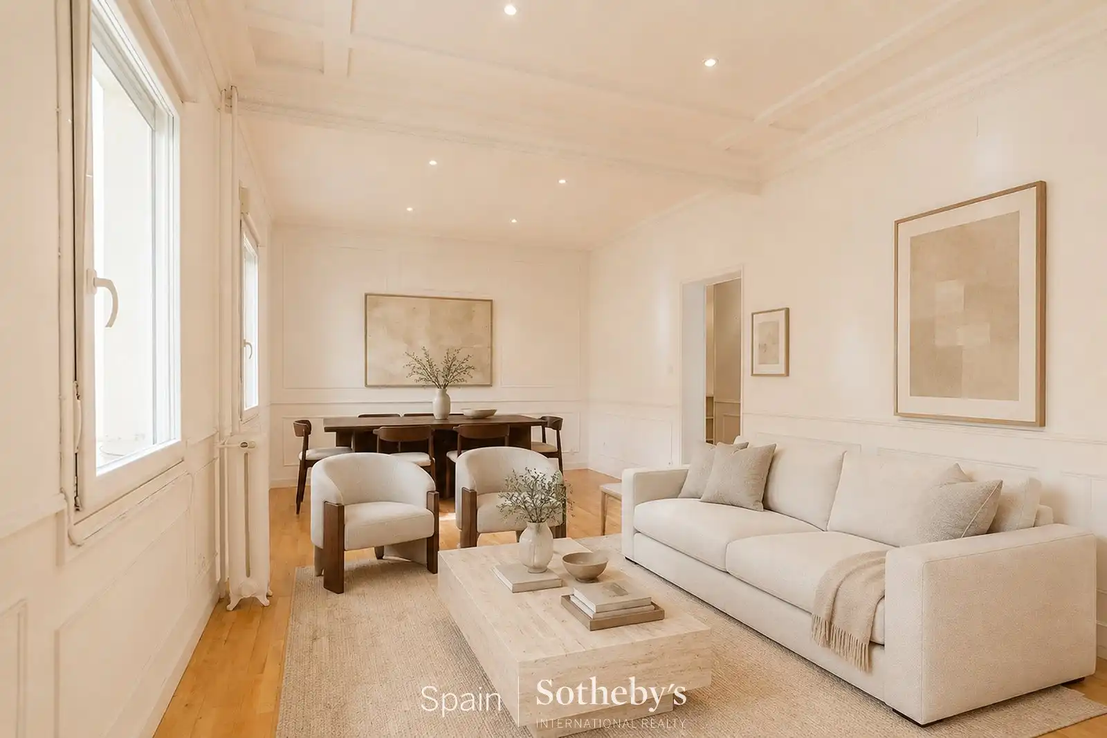 Sala d'estar de Apartament de lloguer en Madrid amb Aire condicionat i Calefacció