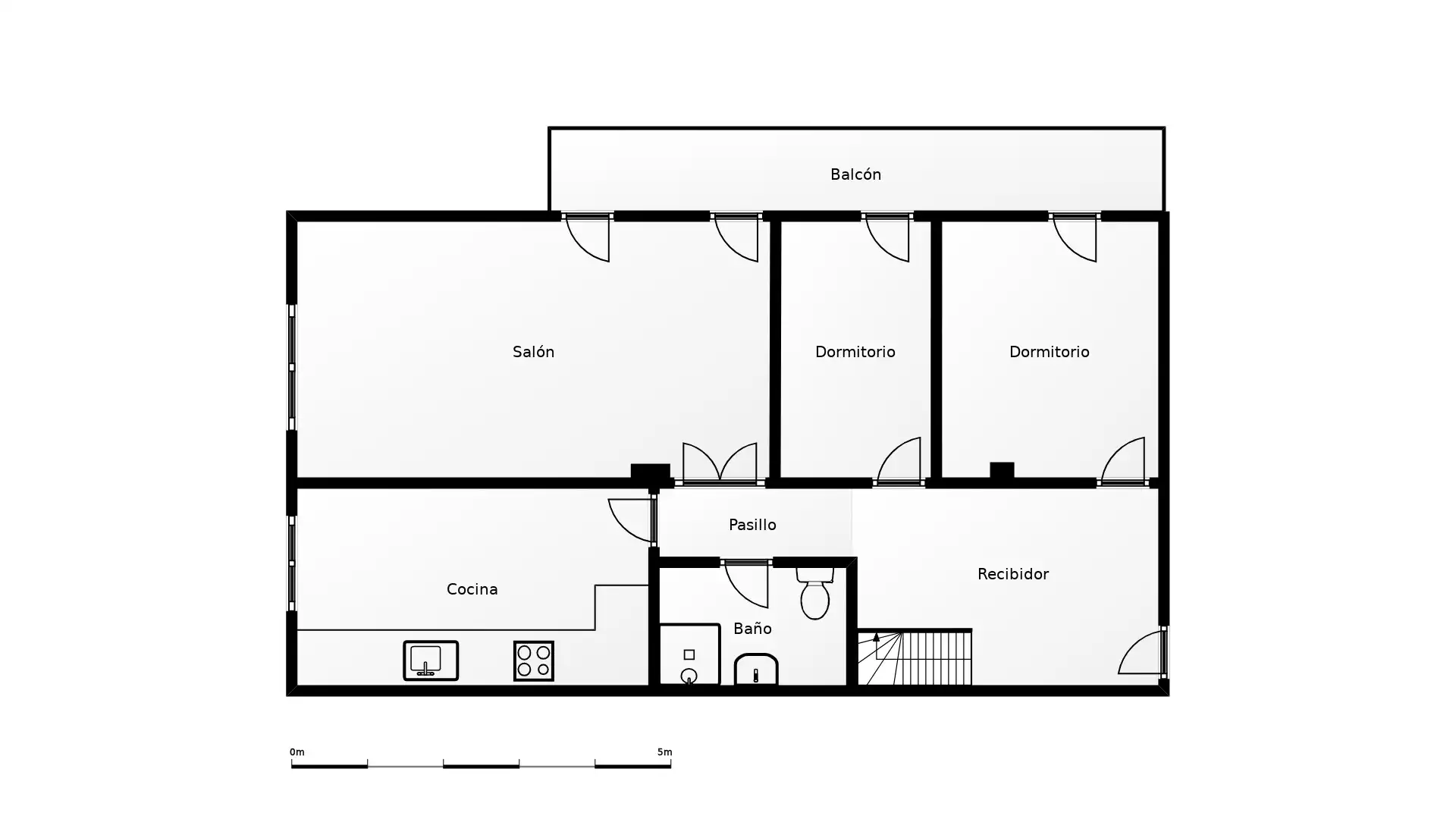 Duplexes for sale in Fraga  with Air Conditioner, Heating and Parquet flooring