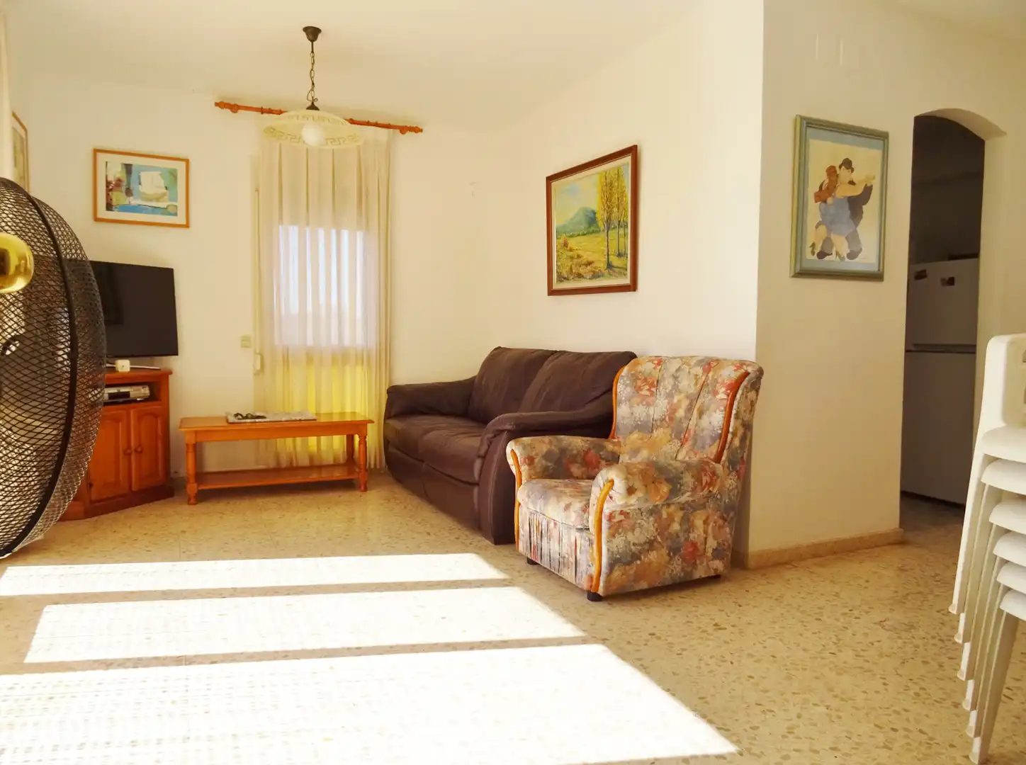 Sala de estar de Apartamento en venta en Creixell con Terraza y Horno