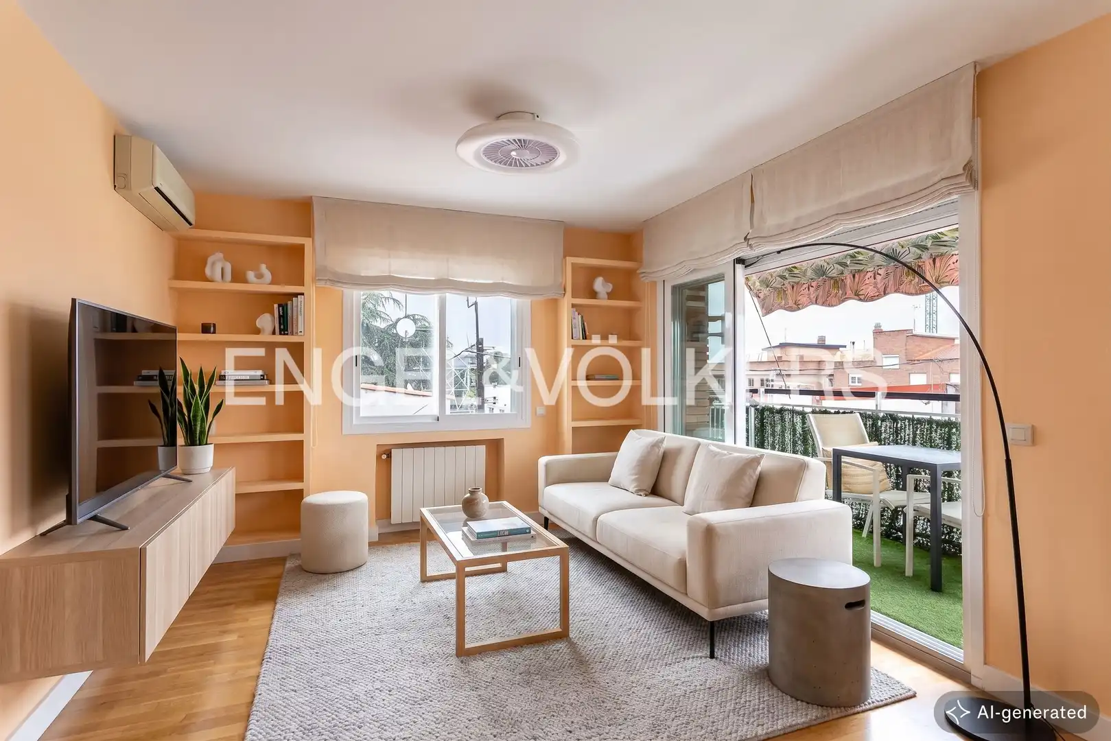 Living room of Flat for sale in Madrid  with Air Conditioner, Heating and Terrace