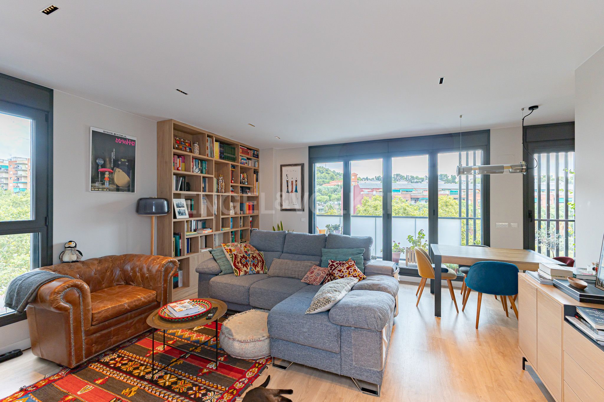 Living room of Apartment for sale in  Barcelona Capital  with Air Conditioner, Heating and Parquet flooring