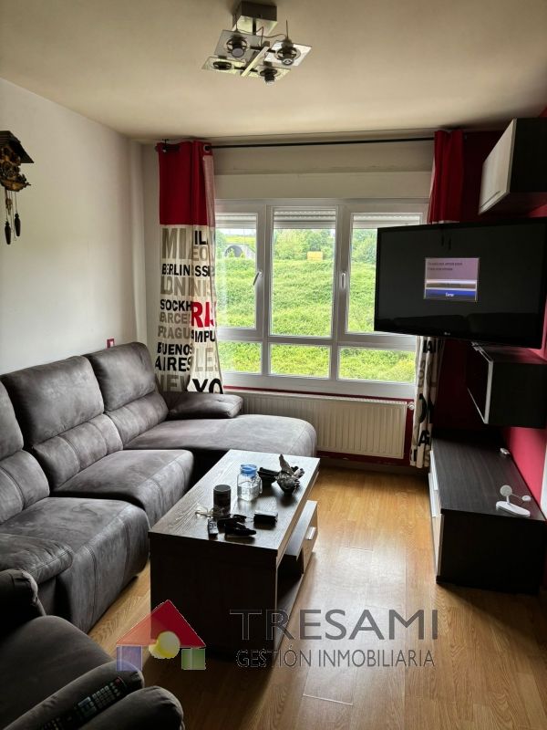 Living room of Flat for sale in Gijón   with Heating, Storage room and Swimming Pool
