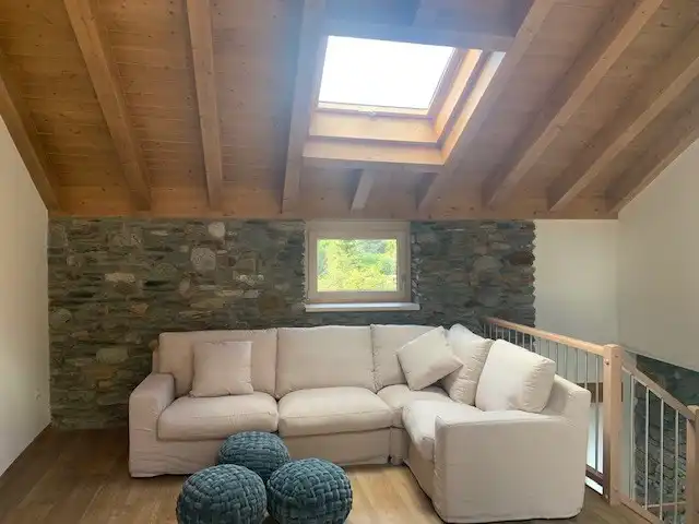 Sala de estar de Finca rústica en venta en Esterri d'Àneu con Calefacción, Trastero y Amueblado