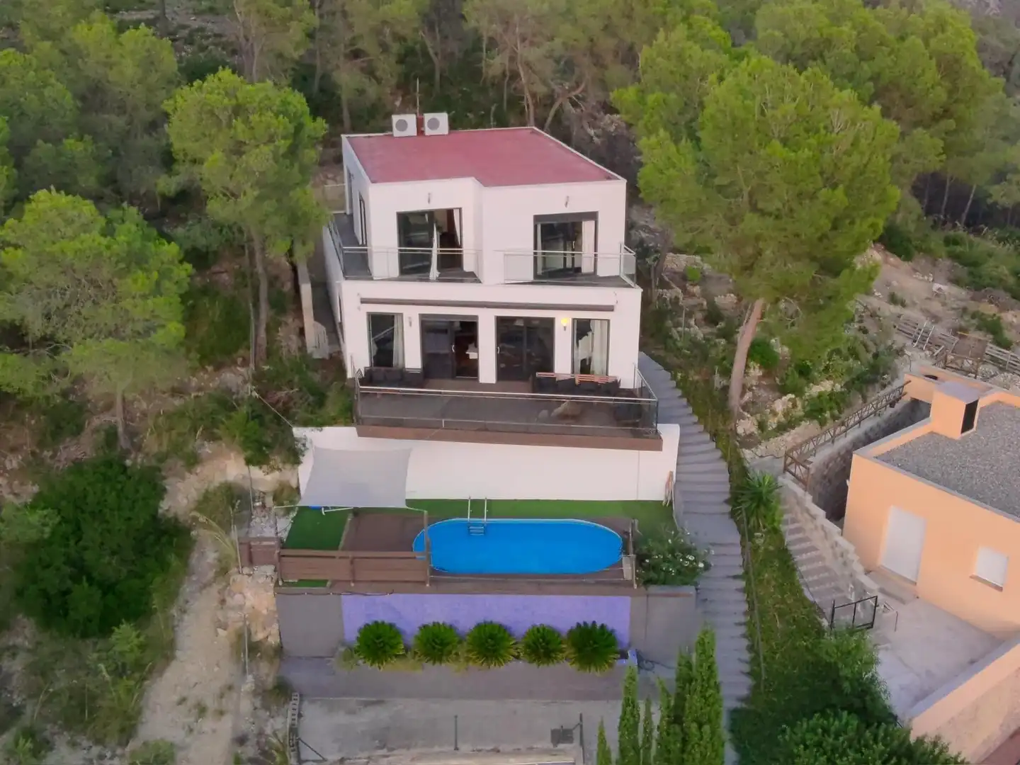 Vista exterior de Casa o chalet en venta en Olivella con Aire acondicionado, Calefacción y Jardín privado
