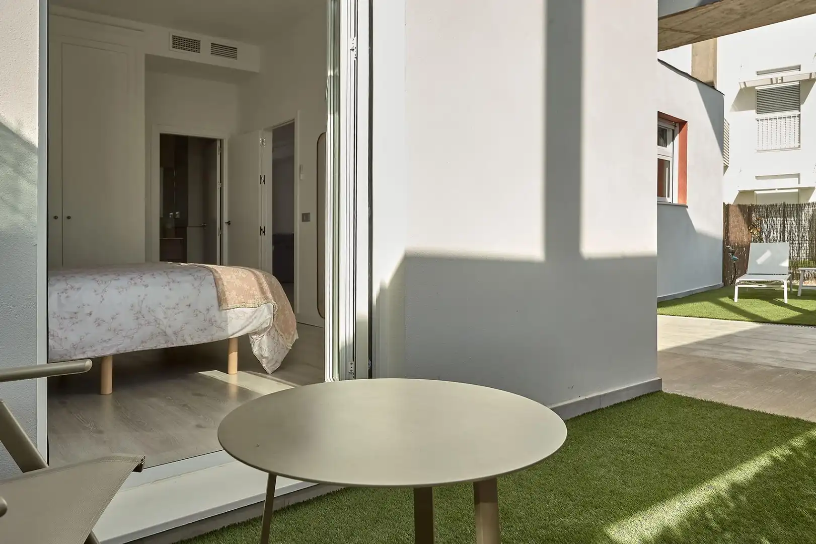 Terrasse von Erdgeschoss zum Verkauf in Vera mit Klimaanlage, Heizung und Privatgarten