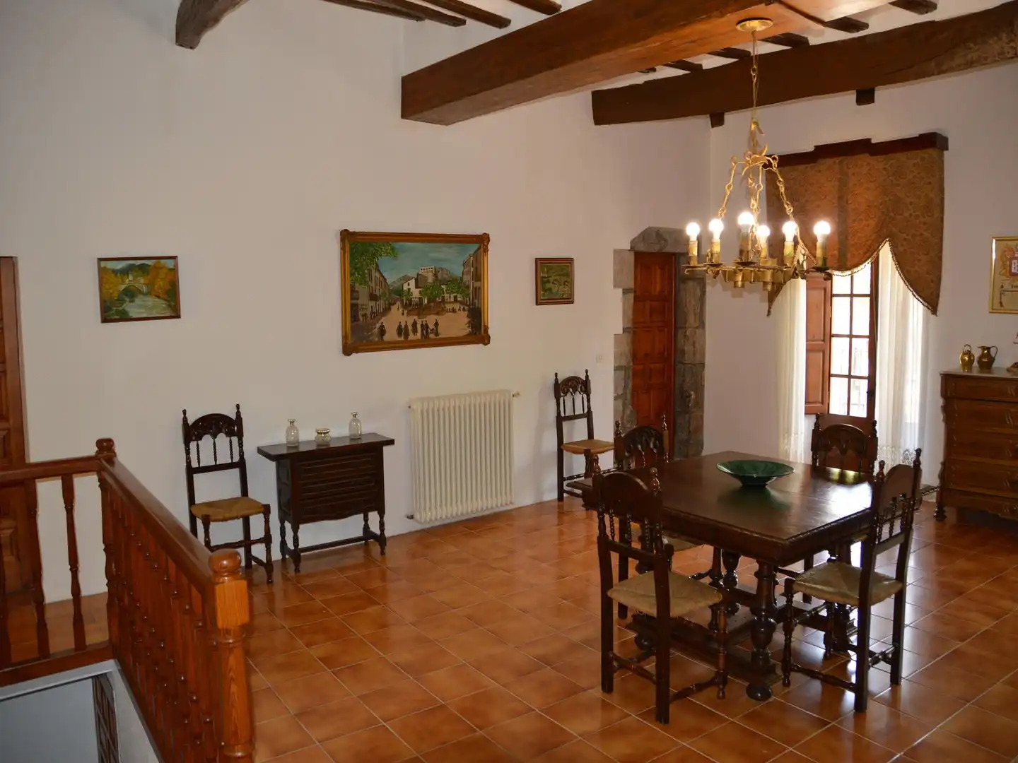 Menjador de Casa adosada en venda en Sant Llorenç de la Muga amb Jardí privat, Terrassa i Traster