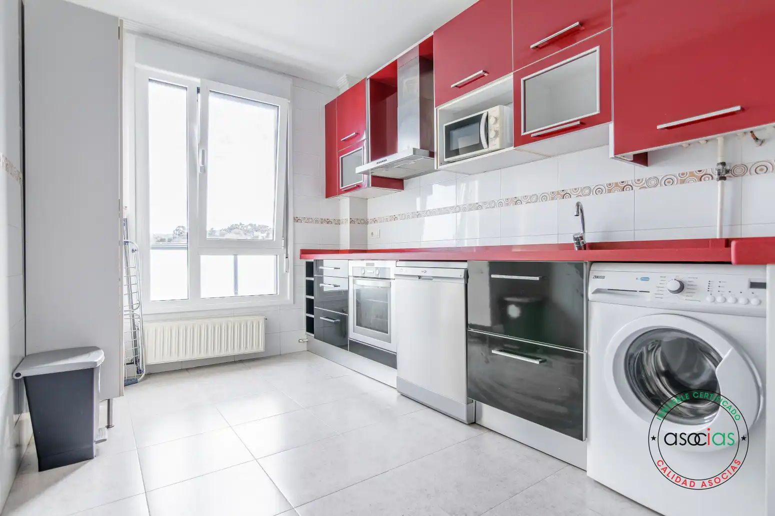 Kitchen of Flat for sale in Gijón   with Heating, Terrace and Storage room