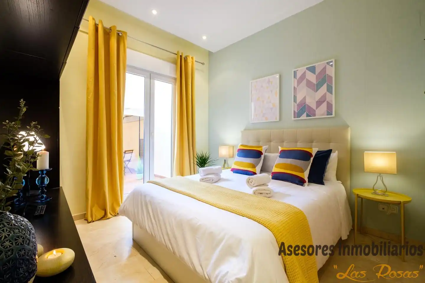 Schlafzimmer von Wohnung zur Miete in Madrid mit Klimaanlage und Möbliert