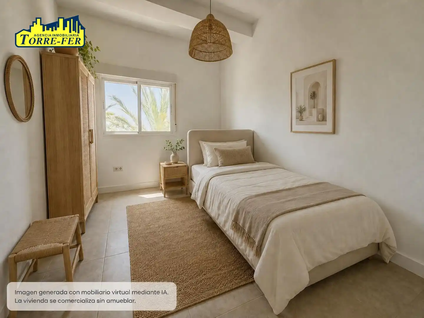 Bedroom of Flat for sale in Almería  with Air Conditioner and Terrace