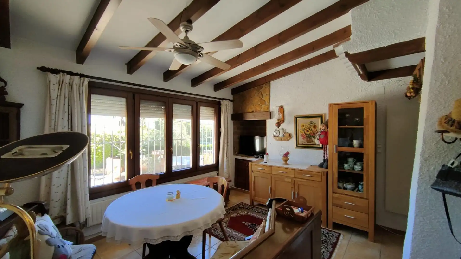 Comedor de Casa o chalet en venta en Moraira con Aire acondicionado, Jardín privado y Terraza