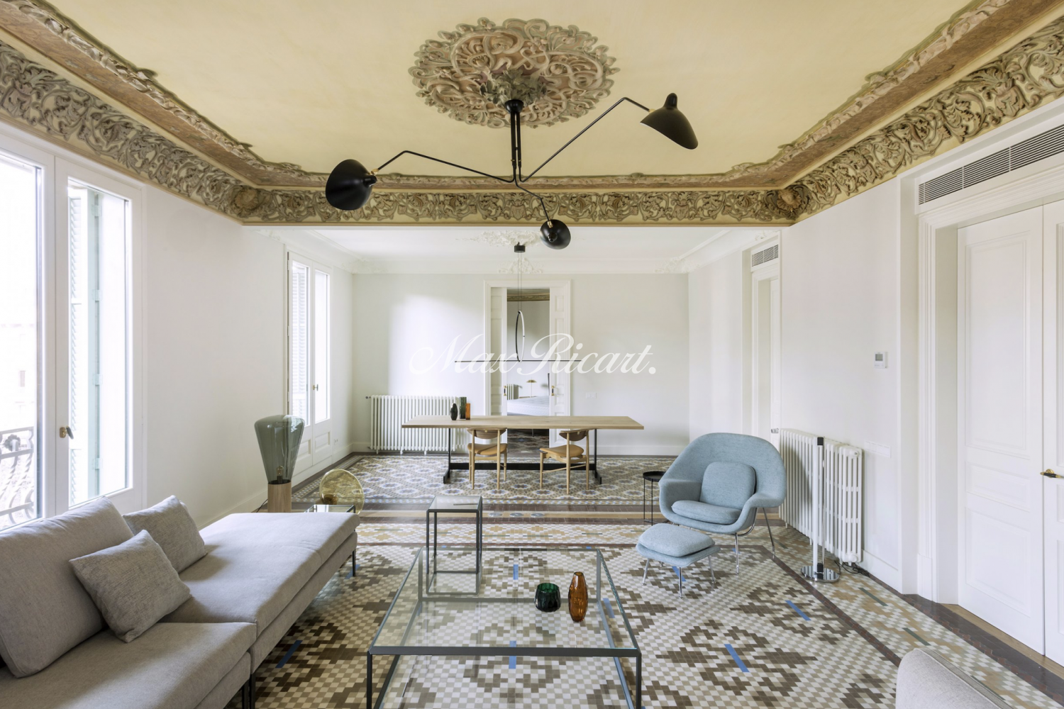 Living room of Attic to rent in  Barcelona Capital  with Air Conditioner, Heating and Terrace