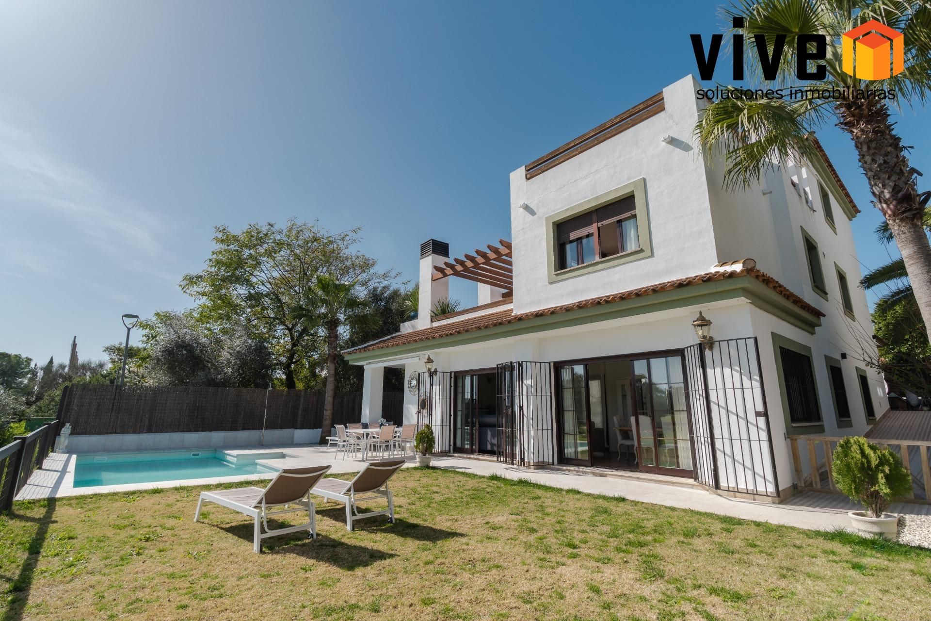 Jardín de Casa o chalet en venta en Guillena con Aire acondicionado, Terraza y Piscina
