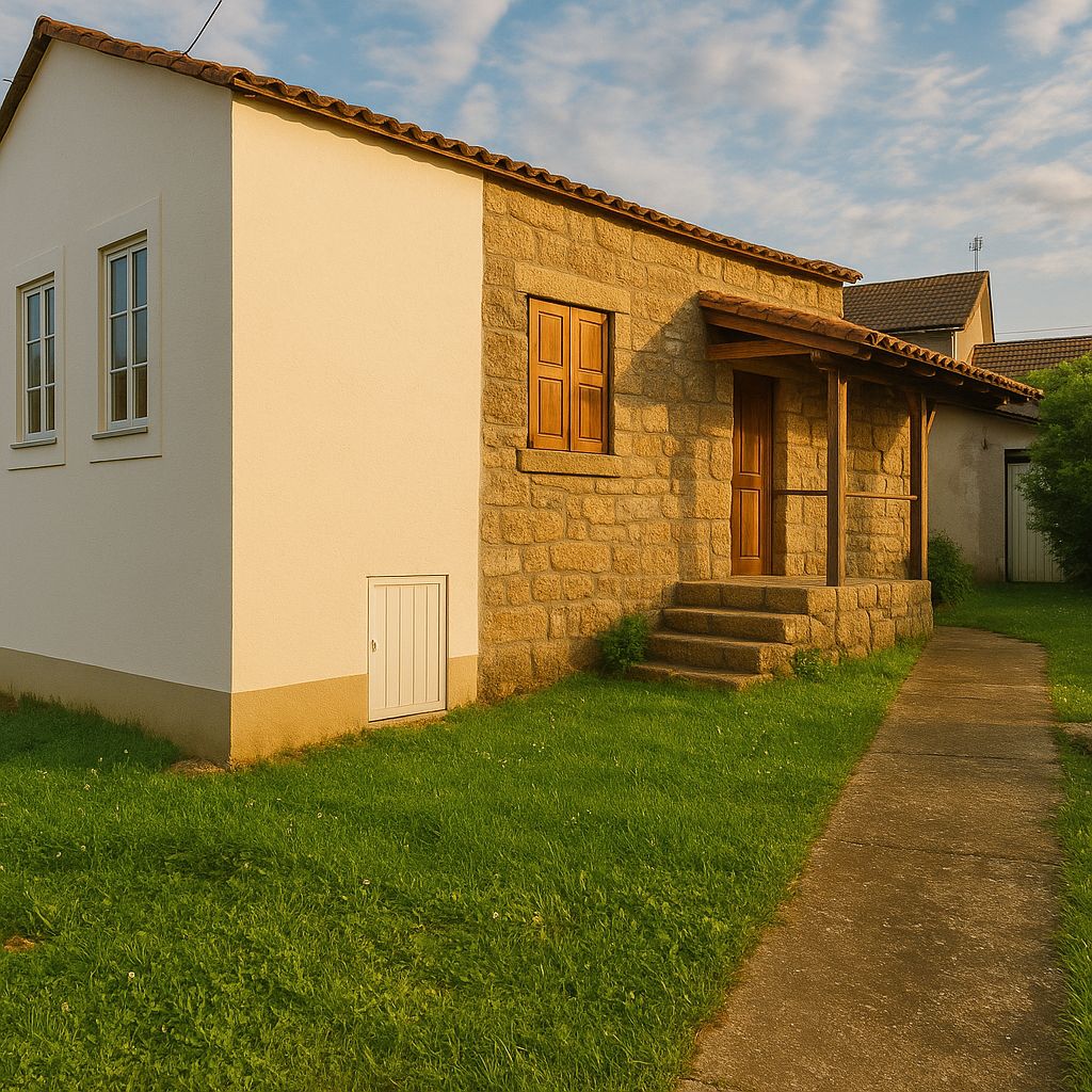 Exterior view of House or chalet for sale in Mondariz  with Private garden