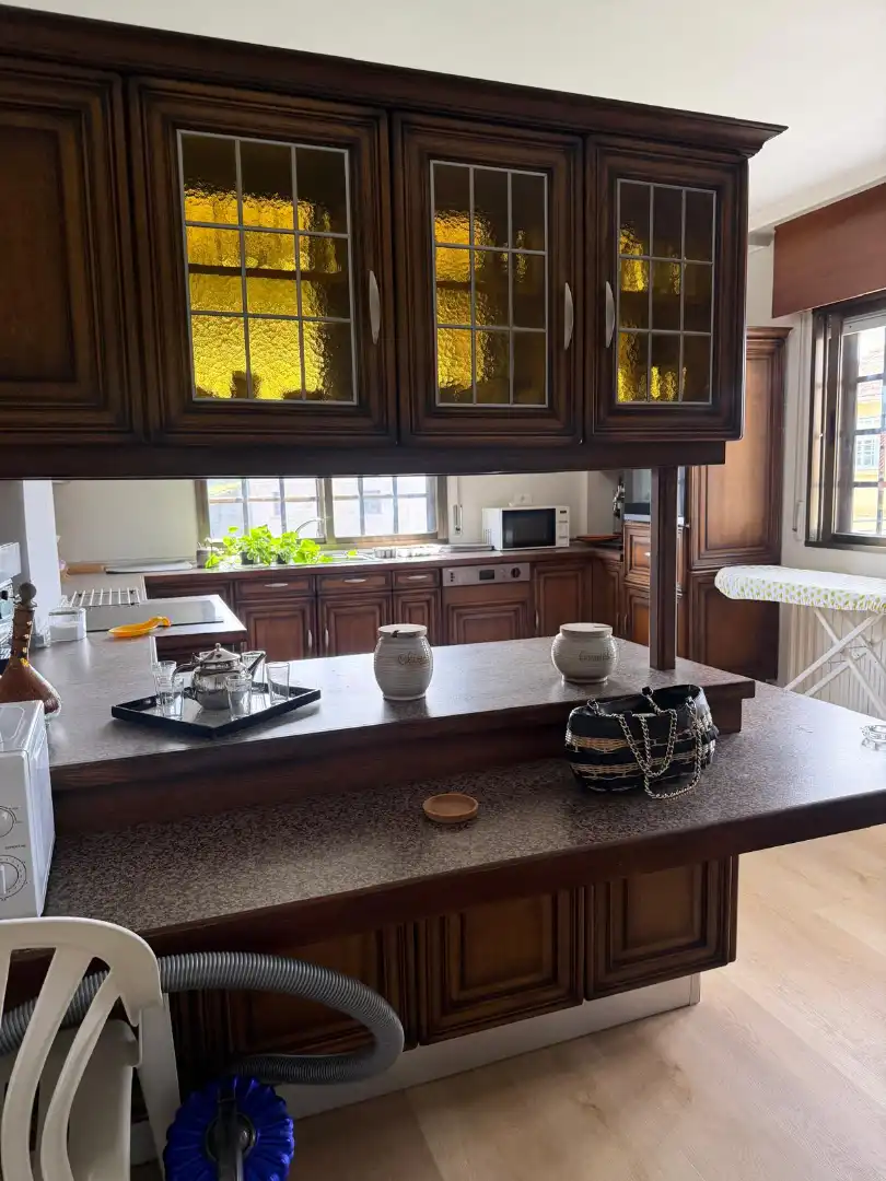 Cocina de Piso de alquiler en Cangas  con Calefacción, Terraza y Amueblado