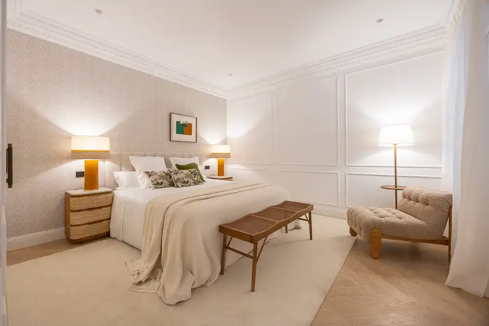 Bedroom of Flat for sale in Madrid  with Air Conditioner, Heating and Parquet flooring