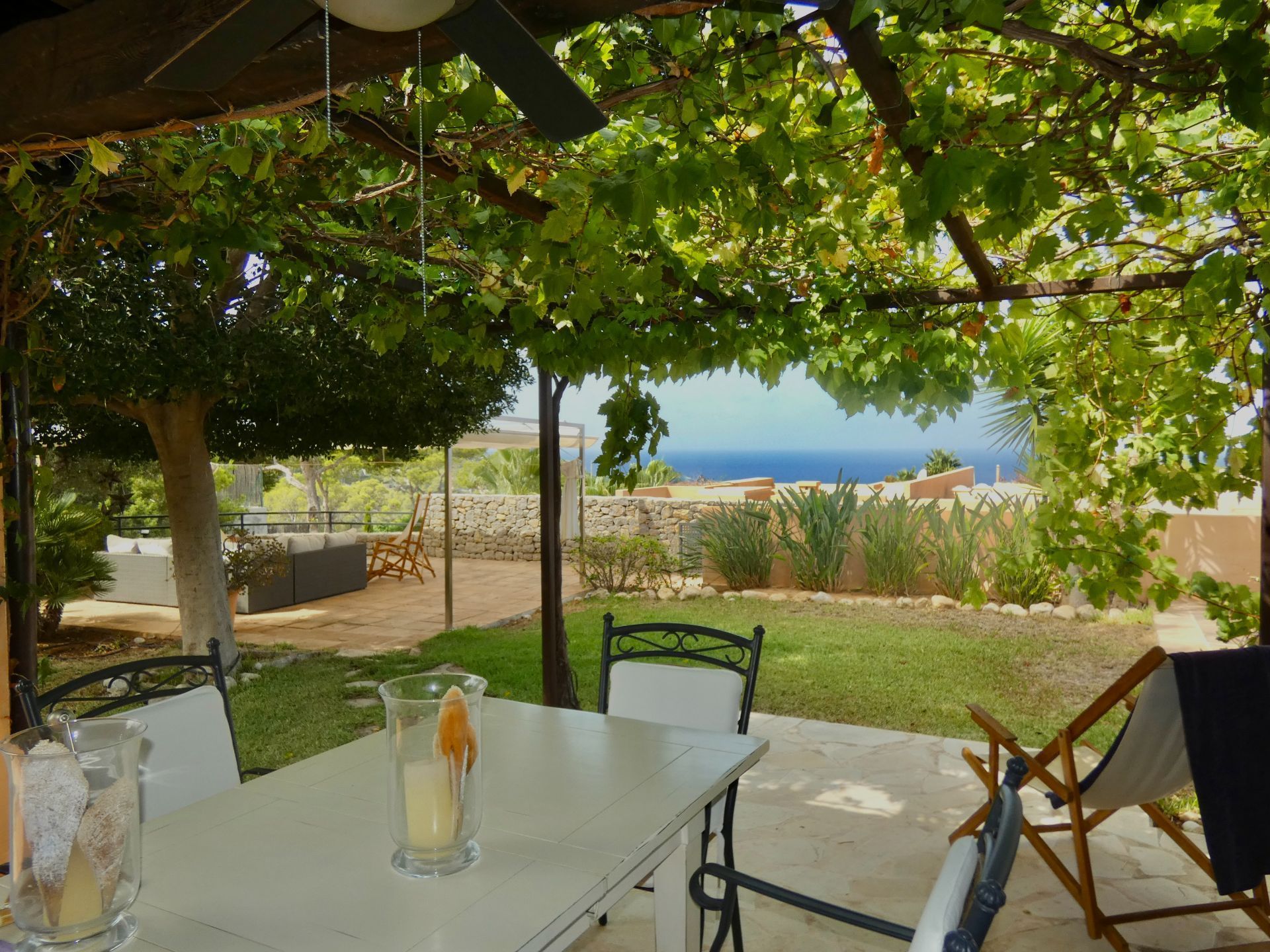 Garden of Houses for sale in Sant Josep de sa Talaia  with Air Conditioner, Heating and Private garden