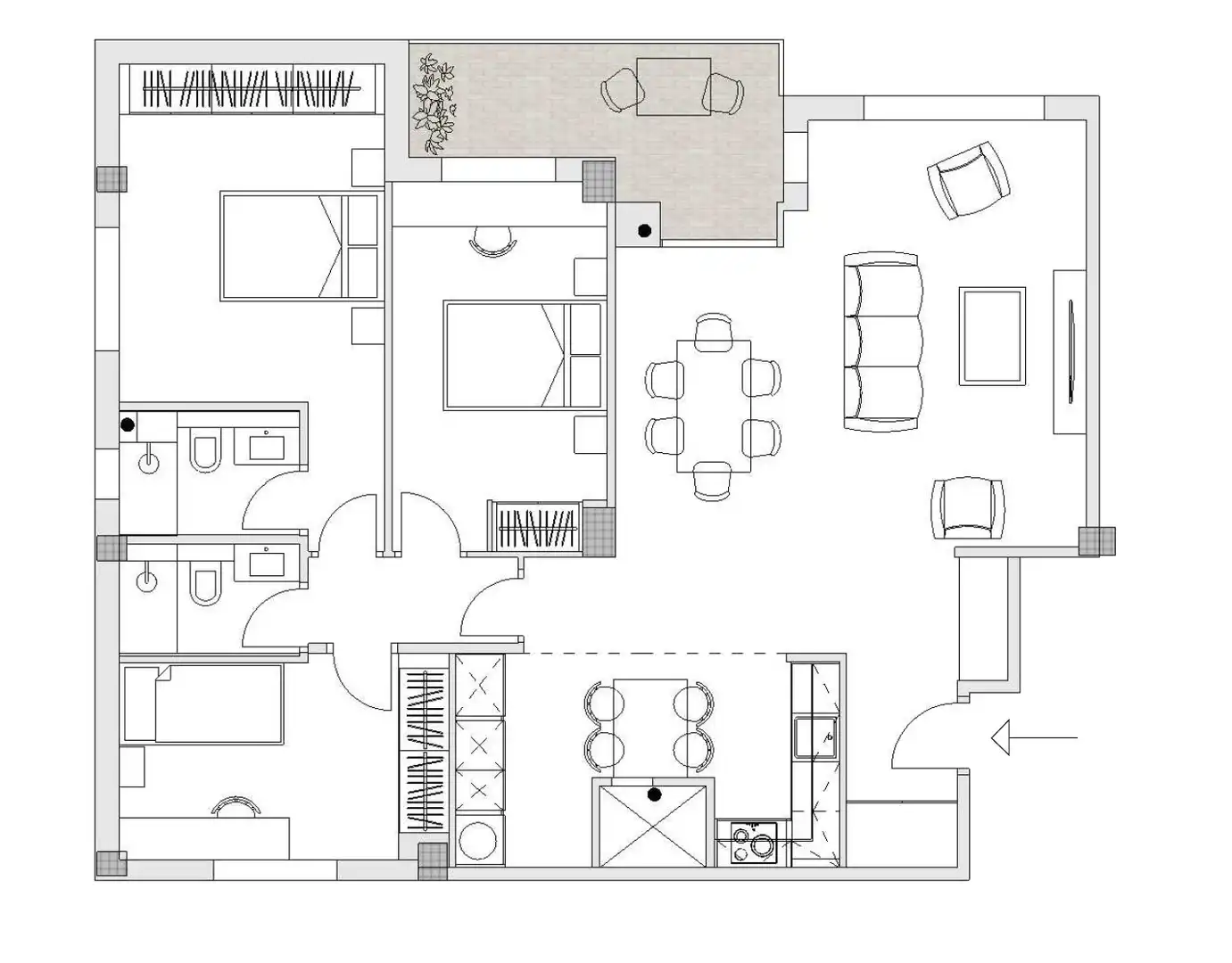 Appartement avec terrasse à vendre à Calle Doctor Múgica 17, imagen 28